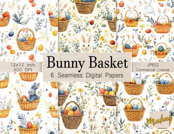6 Seamless Patterns Retro Easter Bunny: A Practical Guide to Using Vintage-Inspired Designs in Your Spring Projects