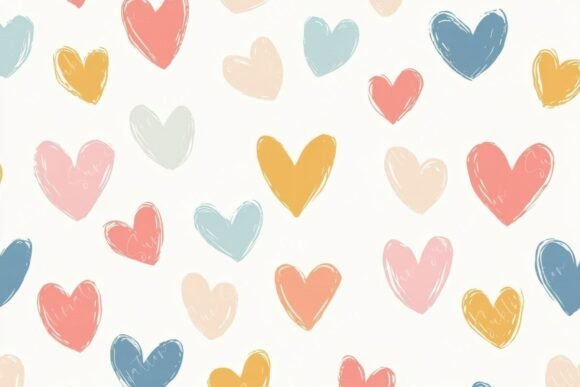 Colorful Heart Patterns on a Light: A Versatile Design for Everyday Creativity