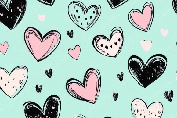 Colorful Heart Patterns on a Soft: A Playful Design for Everyday Creativity
