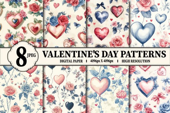Hearts & Roses Valentine’s Day Patterns: A Creative Resource for Designers and Enthusiasts