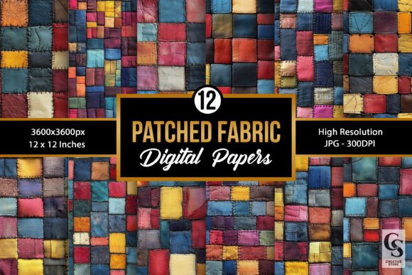 Patched Fabric Seamless Patterns: A Game-Changer for Creative Projects and Design Workflows