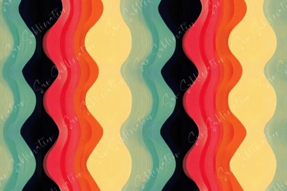 Vibrant Abstract Wavy Patterns Seamless: A Dynamic Design Element for Modern Creatives