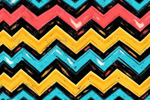 Vibrant Zigzag Patterns for Dynamic Design Projects