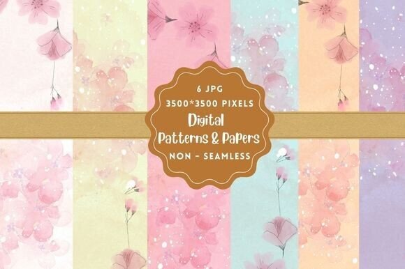 Watercolor Digital Papers Patterns: A Modern Creative Essential